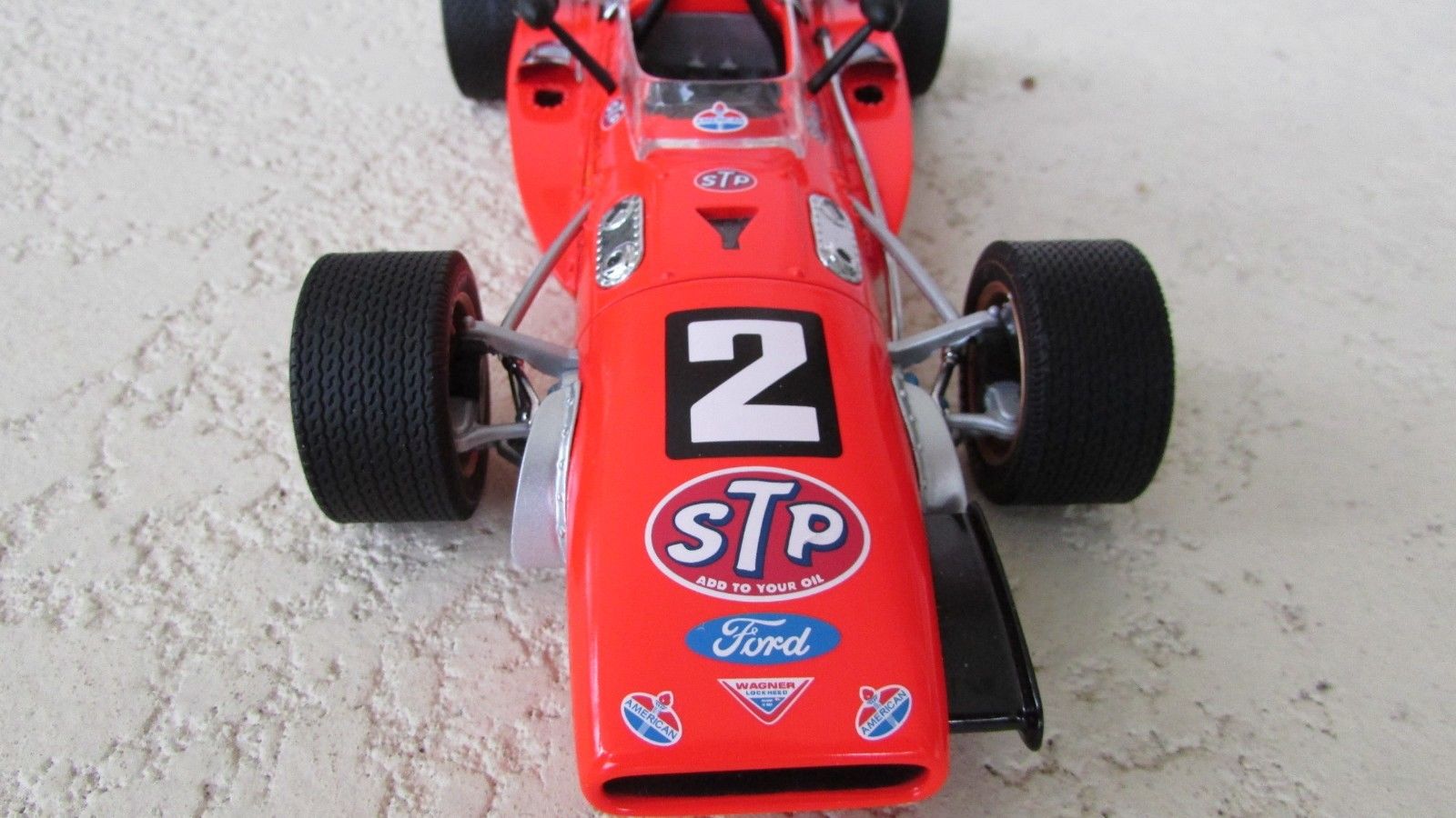 AMT 1:25 Modello Auto Da Montare - Mario Andretti Penske Indy Racer 'CAM2' / 'Norton Spirit' - Kit Plastica Raro 1976