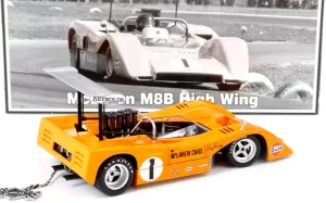 GMP 1970 McLaren M8 B High Wing race car Dan Gurney Chevy Can Am race car in 1:18 scale
