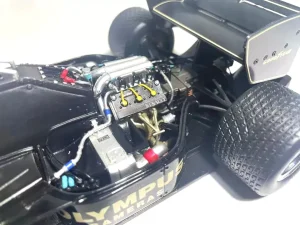 Premium X 1:18 Ayrton Senna Lotus 97T F1 race car #12 1985 Wins Portugal GP box