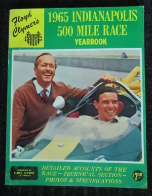 Jim Clark indy winner Indy 500 yearbook.