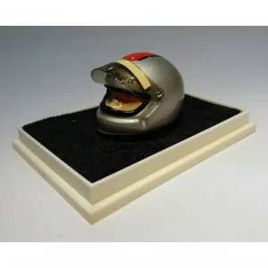 Mario Andretti mini helmet display in acrylic case 1 1/2 x 2 1/2 in. World Champ