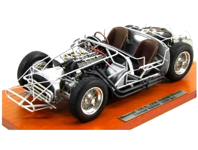 CMC M109 MASERATI TELAIO 300S ROLLING CHASSIS 1956 e LITER 260 HP SILVER 1/18