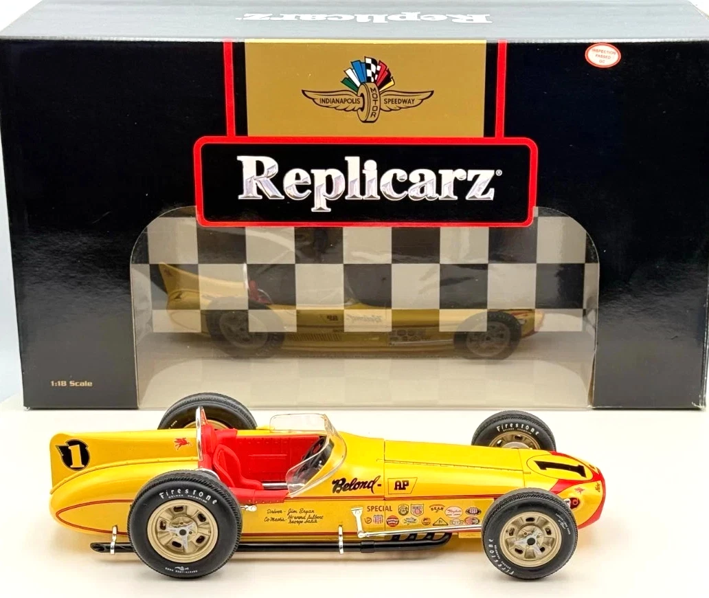 Replicarz 1958 Indy 500 Winner Jimmy Bryan Belond Special 1:18 Laydown Roadster